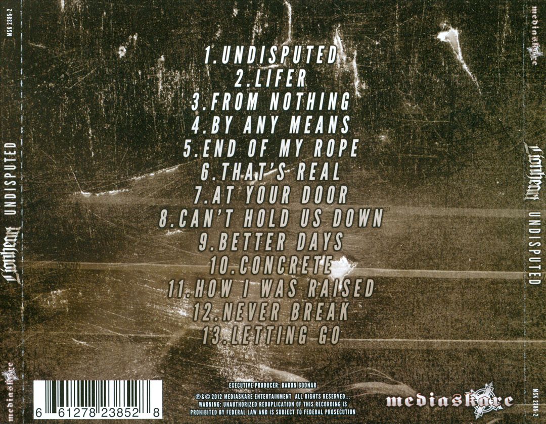 Undisputed cover art