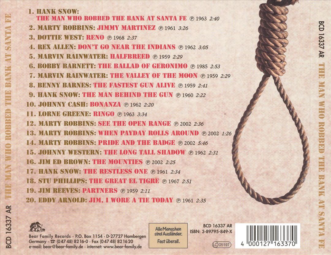 Man Who Robbed the Bank at Santa Fe cover art