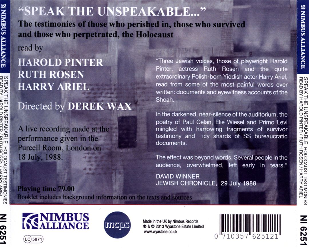Speak the Unspeakable cover art