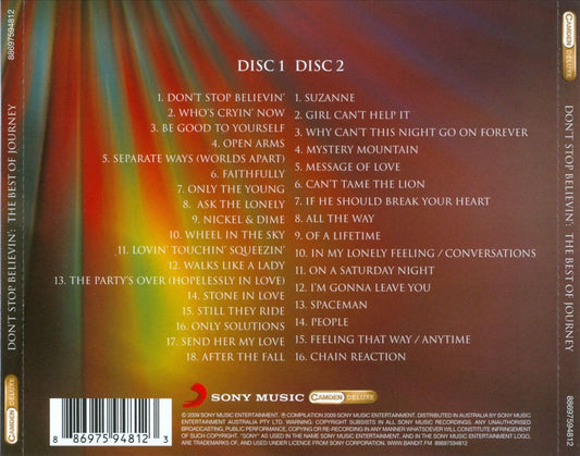 Don't Stop Believin': The Best of Journey cover art