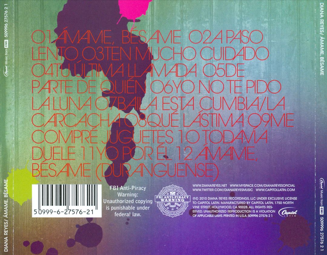 Ámame, Bésame cover art