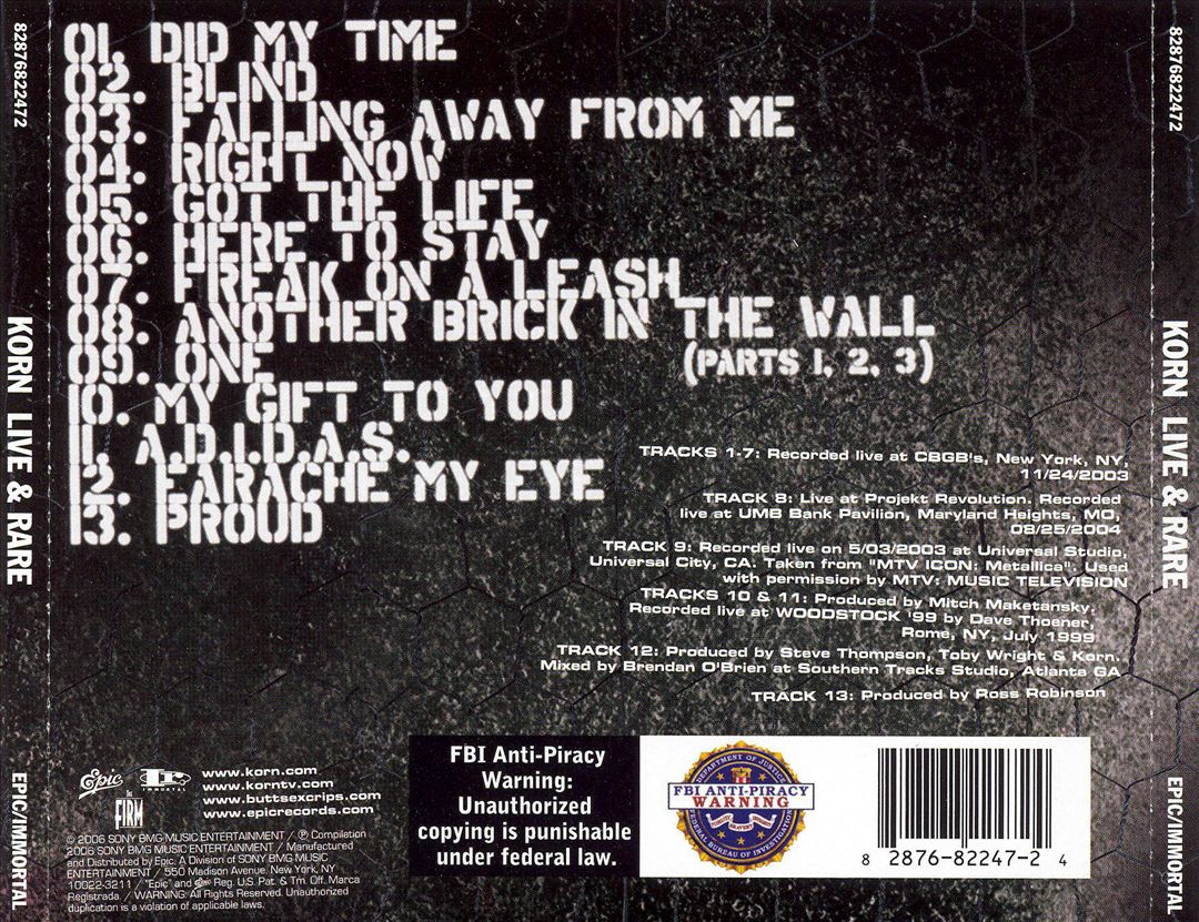 Live & Rare cover art