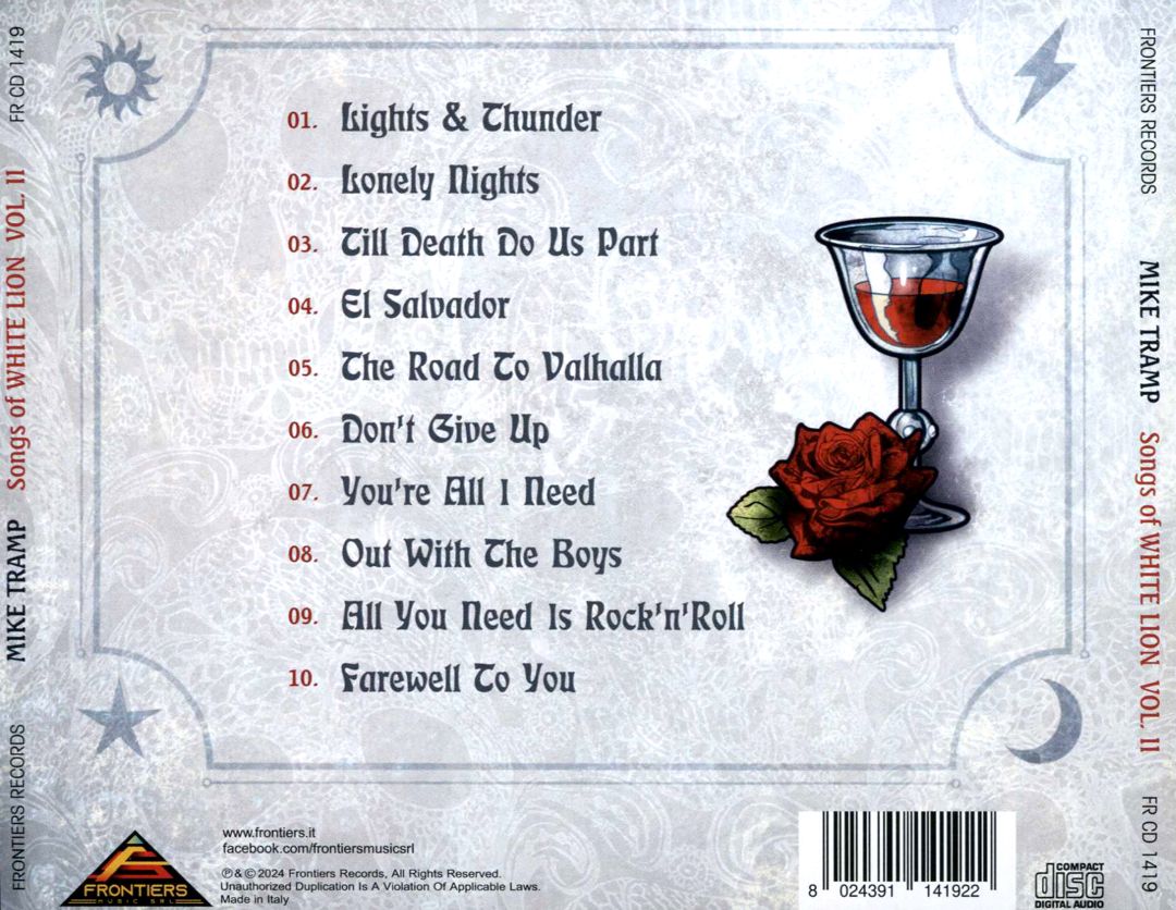 Songs of White Lion, Vol. 2 cover art
