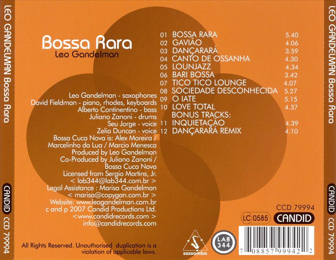 Bossa Rara cover art