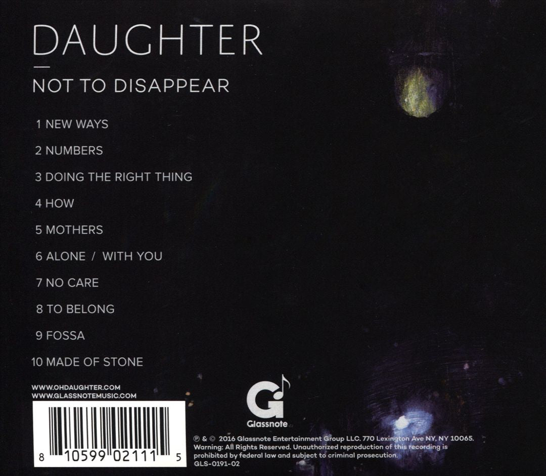 Not to Disappear cover art