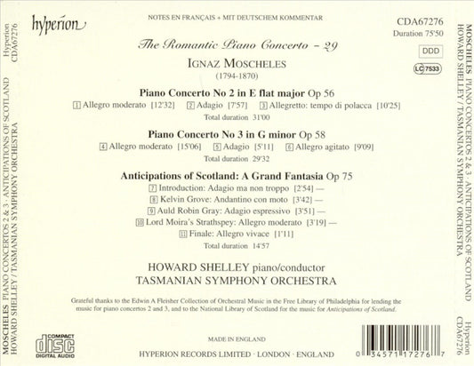 Romantic Piano Concerto, Vol. 29: Moscheles: Piano Concertos Nos. 2 & 3; Anticipations of Scotland cover art