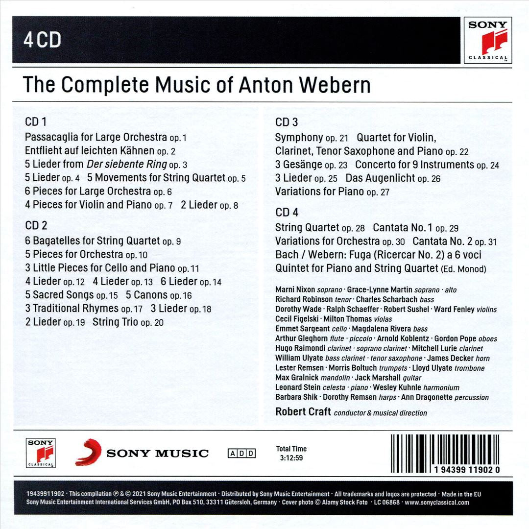 Complete Music of Anton Webern cover art