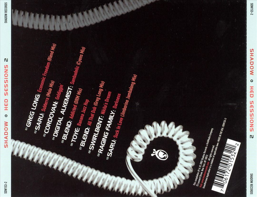 Shadow: Hed Sessions, Vol. 2 cover art