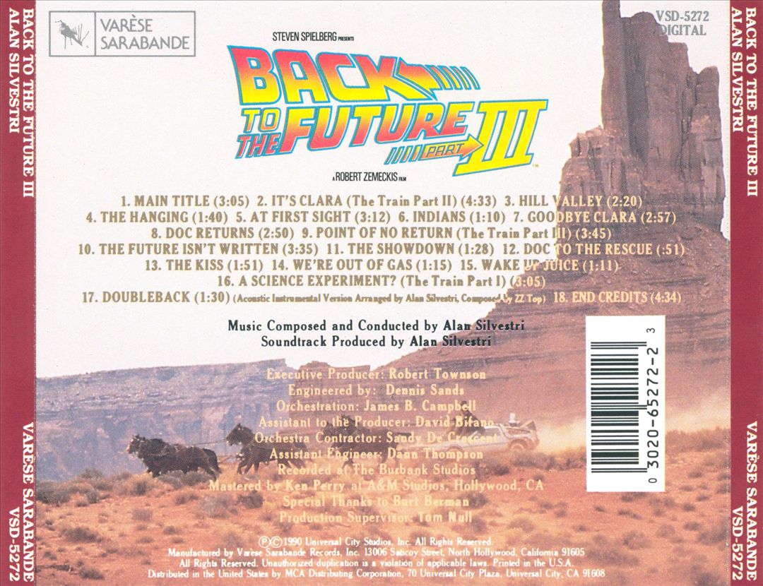 Back to the Future, Part III [Original Motion Picture Score] cover art