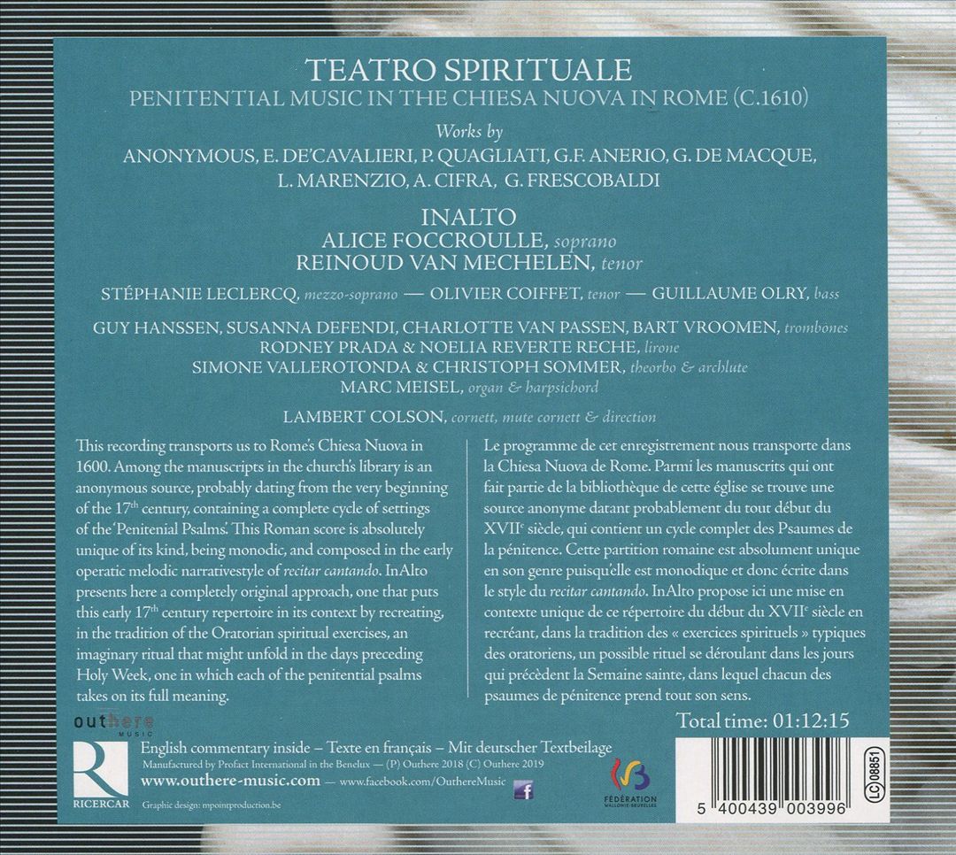 Teatro Spirituale (Rome, c. 1610) cover art
