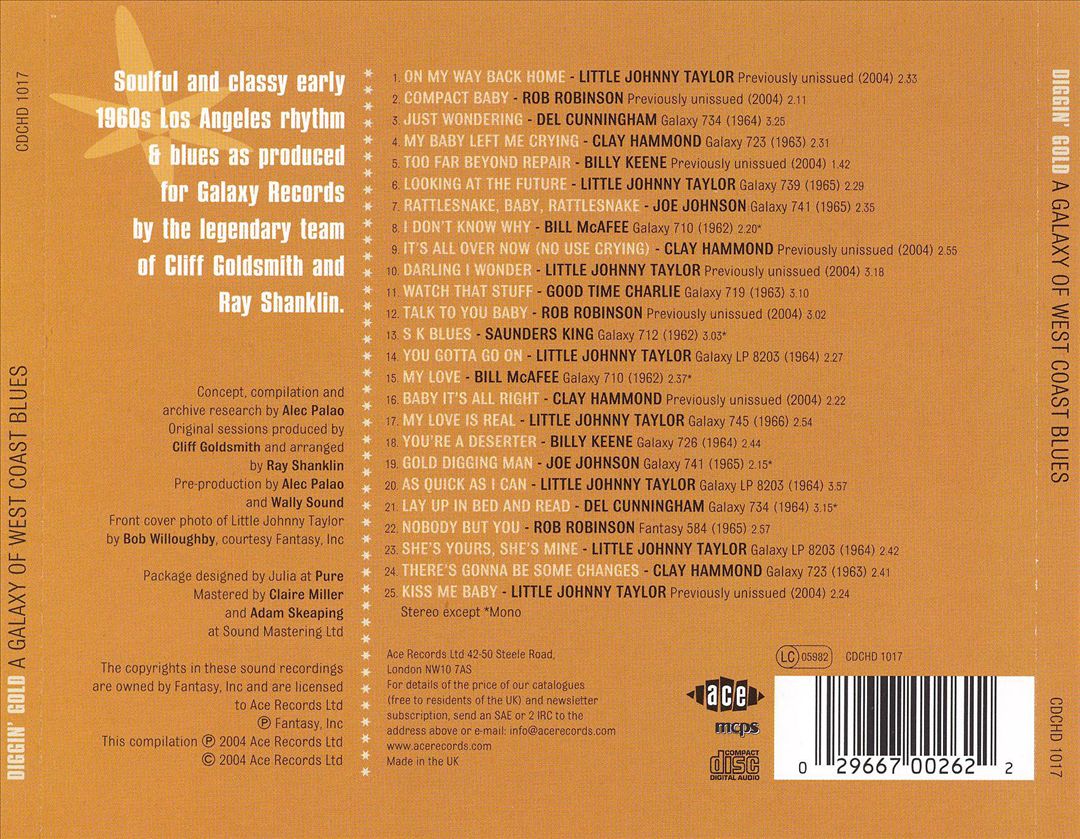 Diggin' Gold: A Galaxy of West Coast Blues cover art