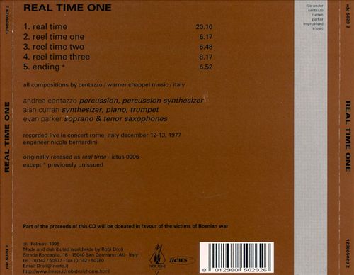 Real Time One cover art