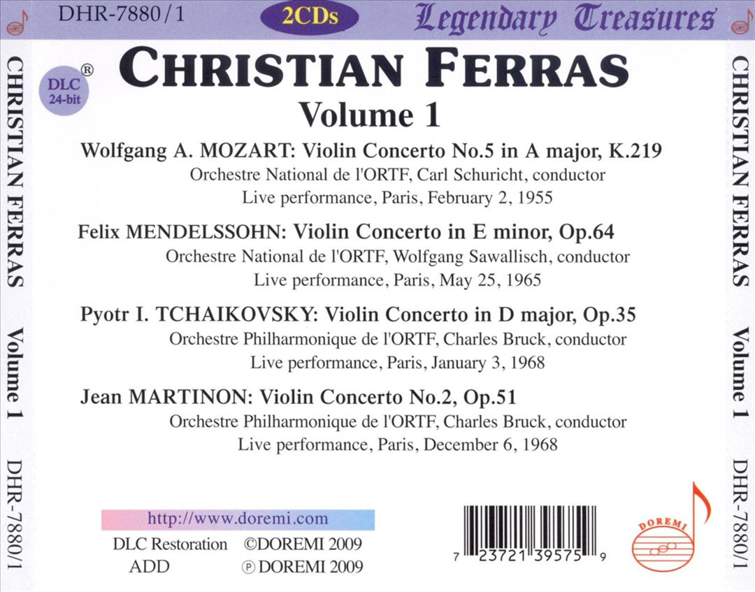 Christian Ferras, Vol. 1 cover art