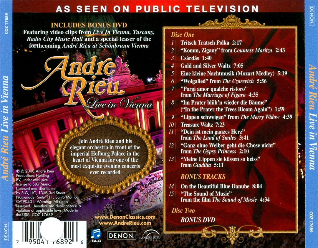 Live in Vienna [CD/DVD] cover art