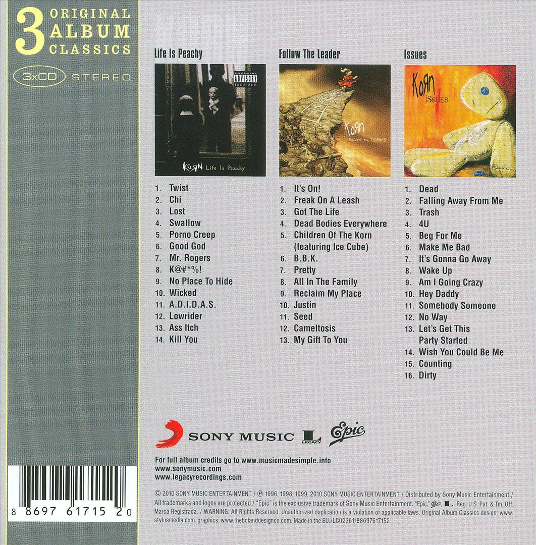 3 Original Album Classics cover art