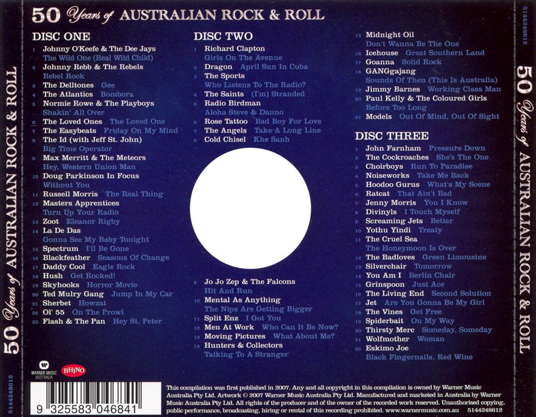 50 Years of Australian Rock & Roll cover art