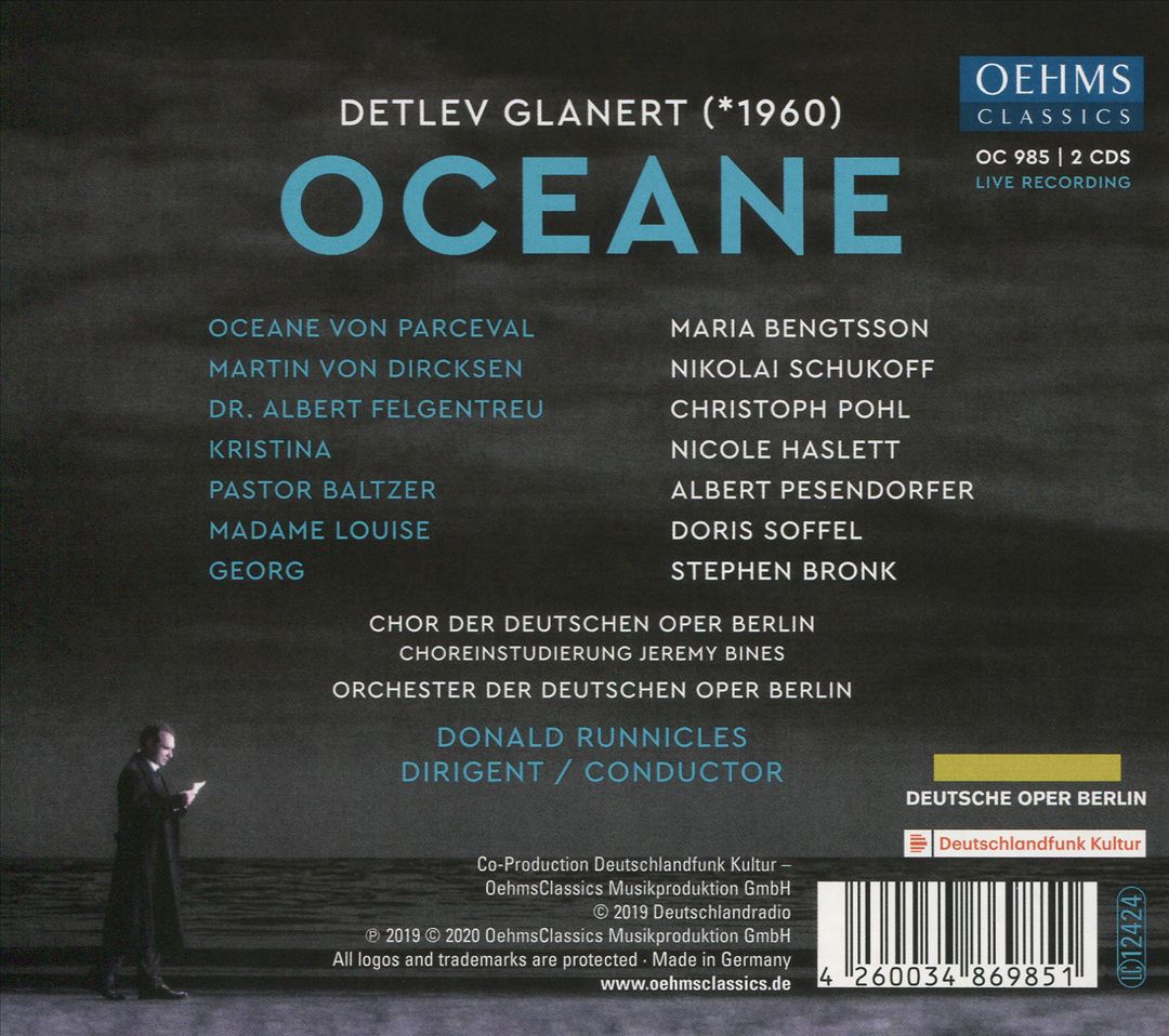 Detlev Glanert: Oceane cover art