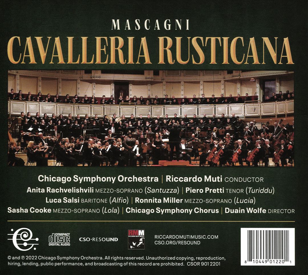 Mascagni: Cavalleria Rusticana cover art