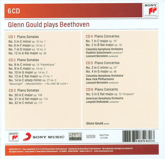 Glenn Gould Plays Beethoven cover art