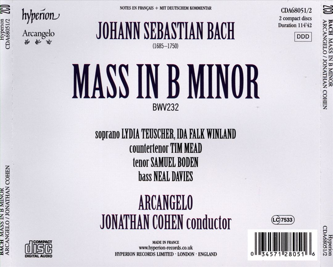 Bach: Mass in B minor cover art
