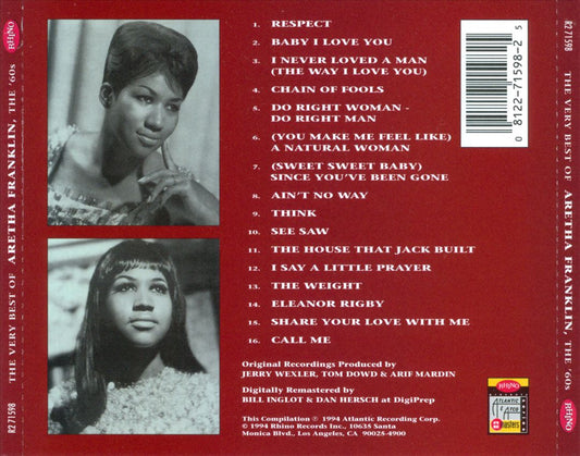 Very Best of Aretha Franklin, Vol. 1 cover art