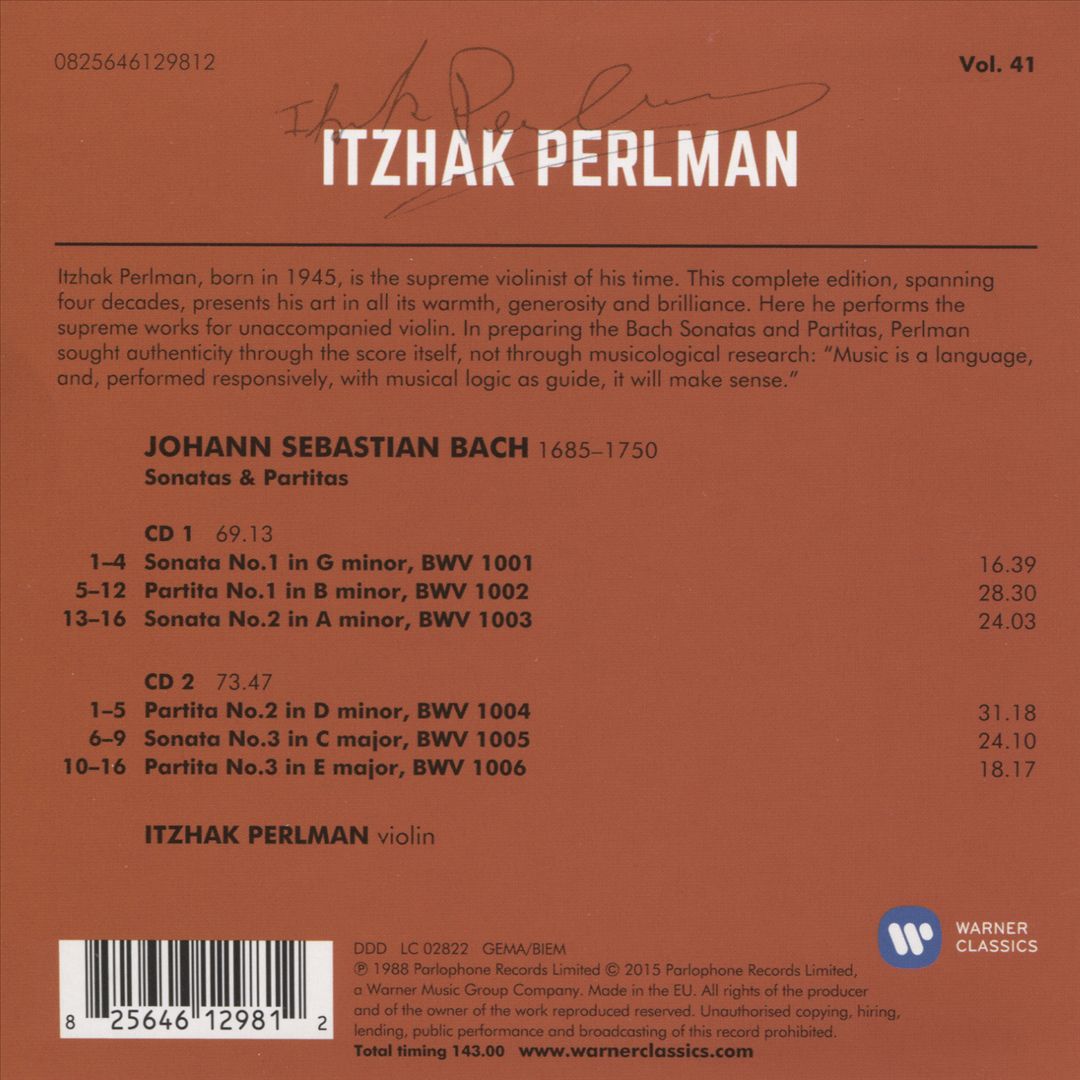 J.S. Bach: Sonaten und Partiten cover art