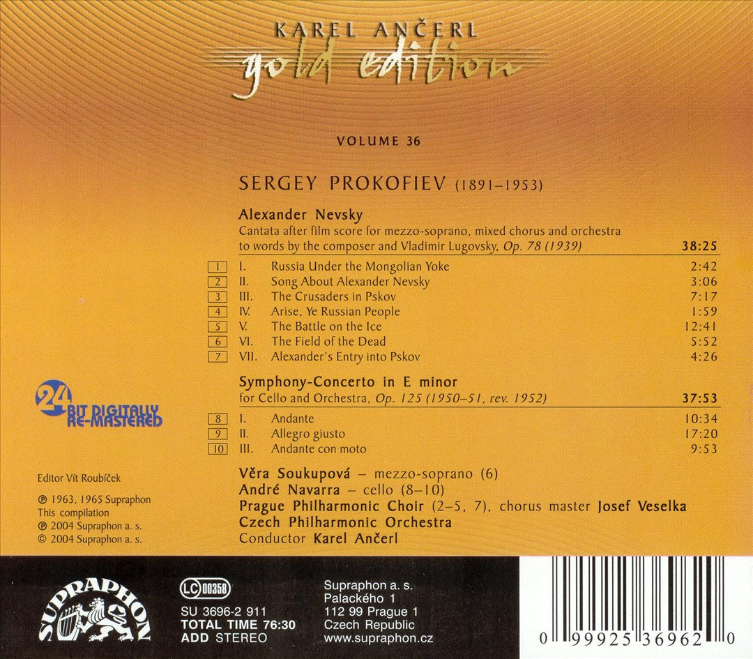 Prokofiev: Alexander Nevsky; Symphony-Concerto cover art
