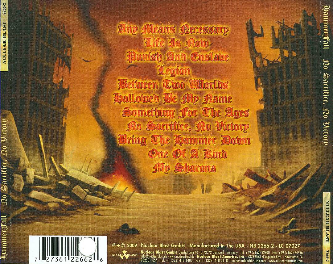 No Sacrifice, No Victory cover art