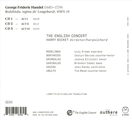 Handel: Rodelinda cover art