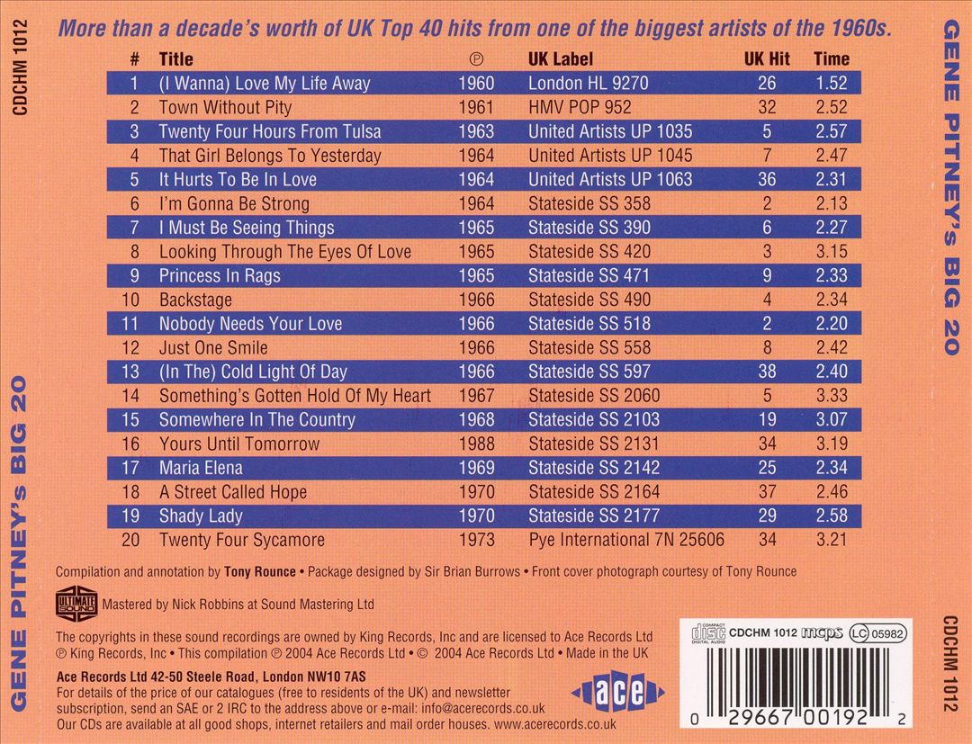 Big Twenty: All the UK Top 40 Hits 1961-73 cover art