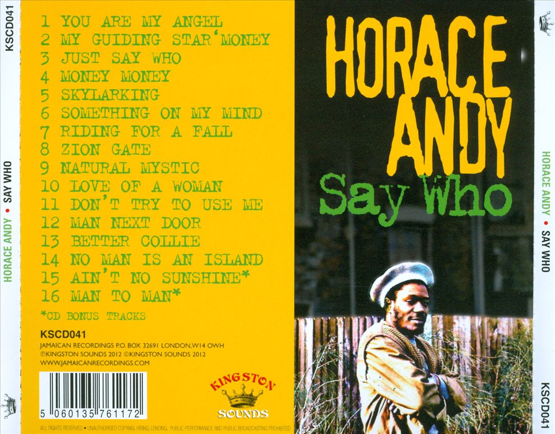 Say Who cover art
