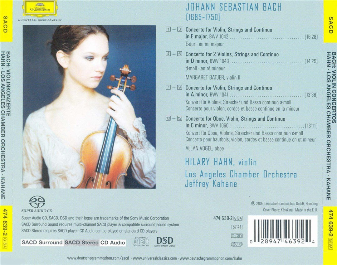Bach: Concertos cover art