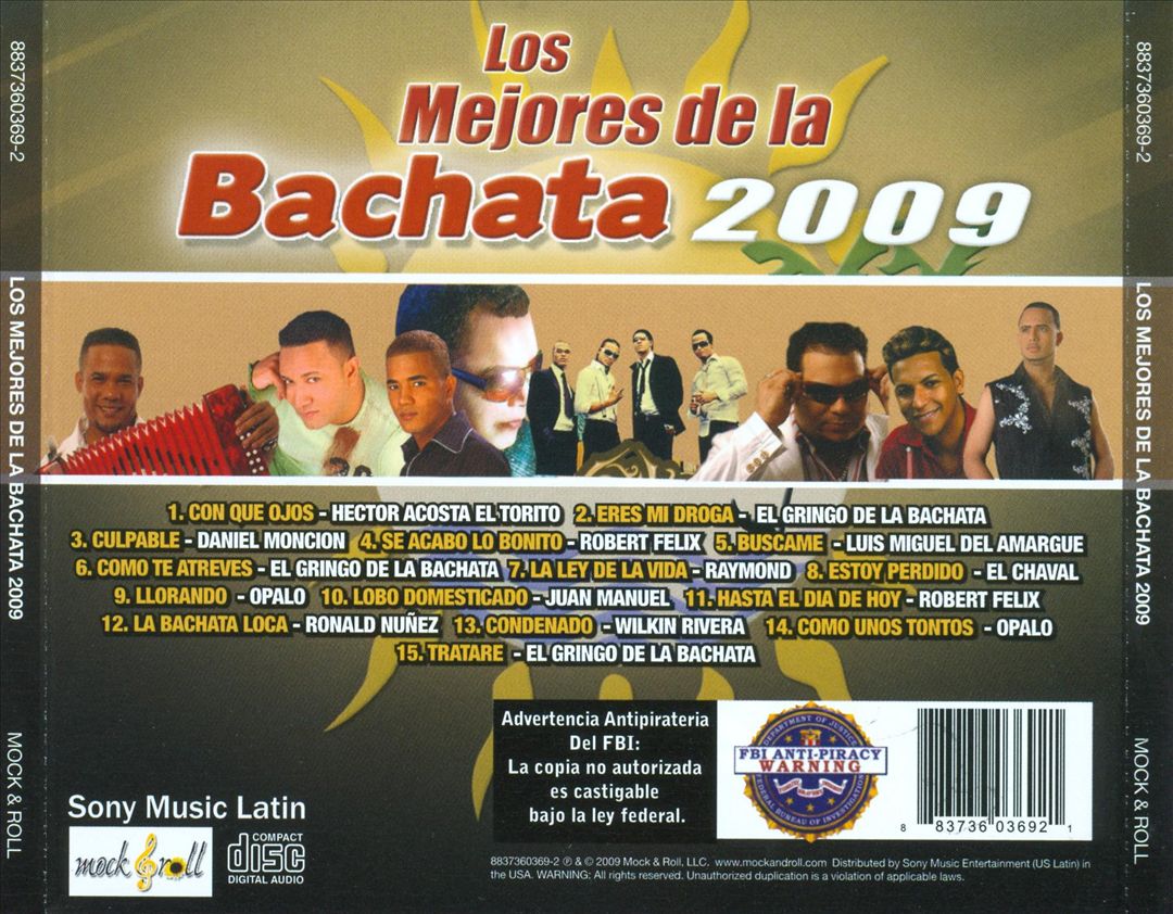 Mejores de la Bachata 2009 [Sony] cover art
