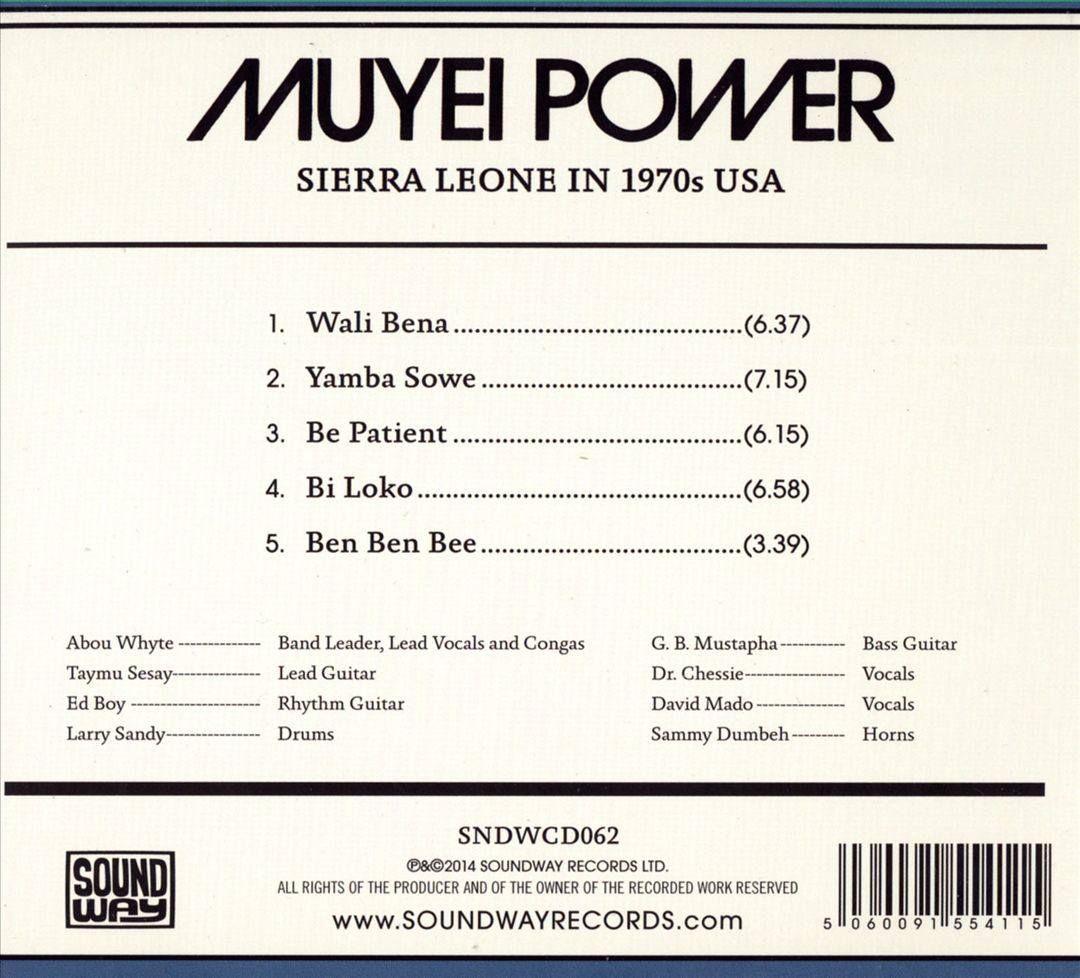 Sierra Leona in 1970s USA cover art
