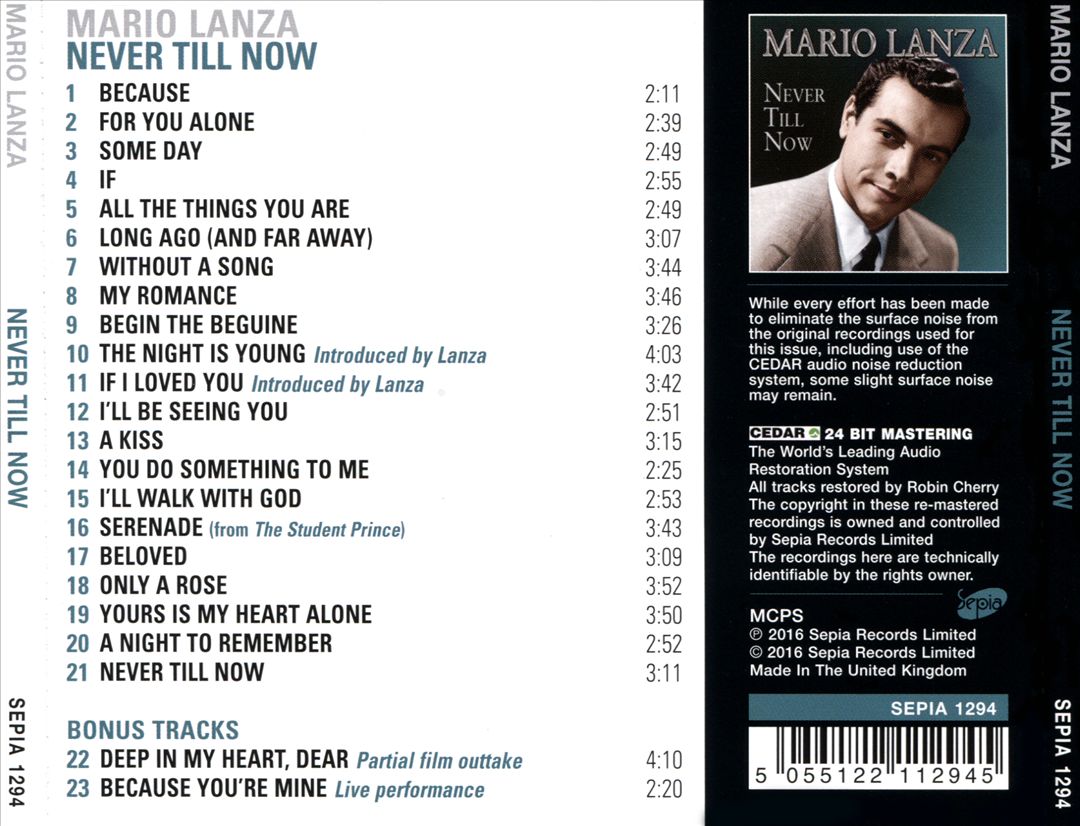 Never Till Now cover art