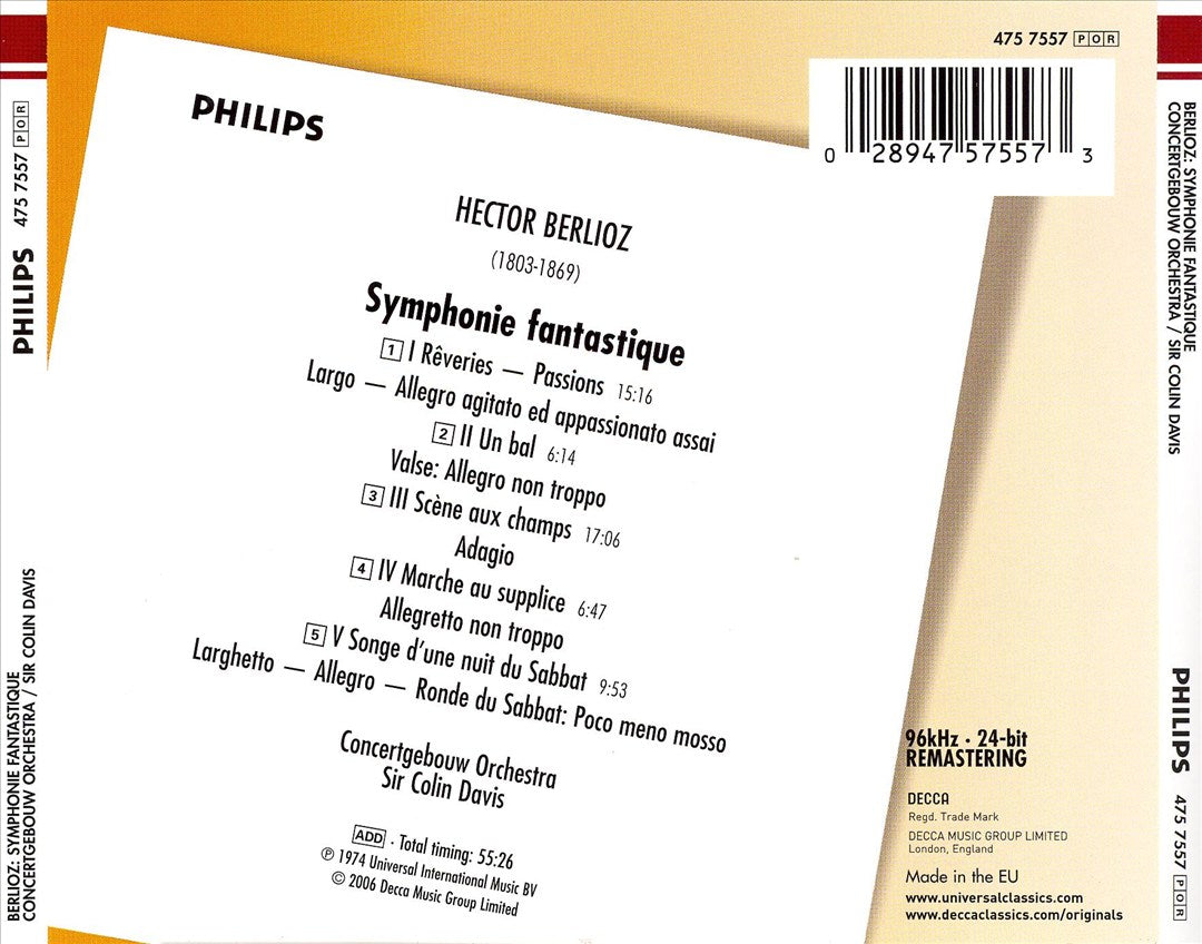 Berlioz: Symphonie Fantastique cover art
