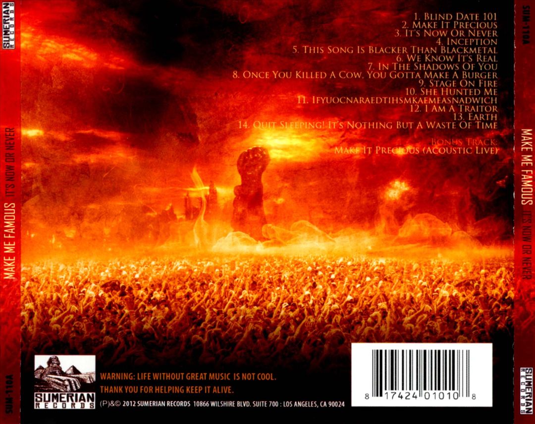 It's Now or Never cover art