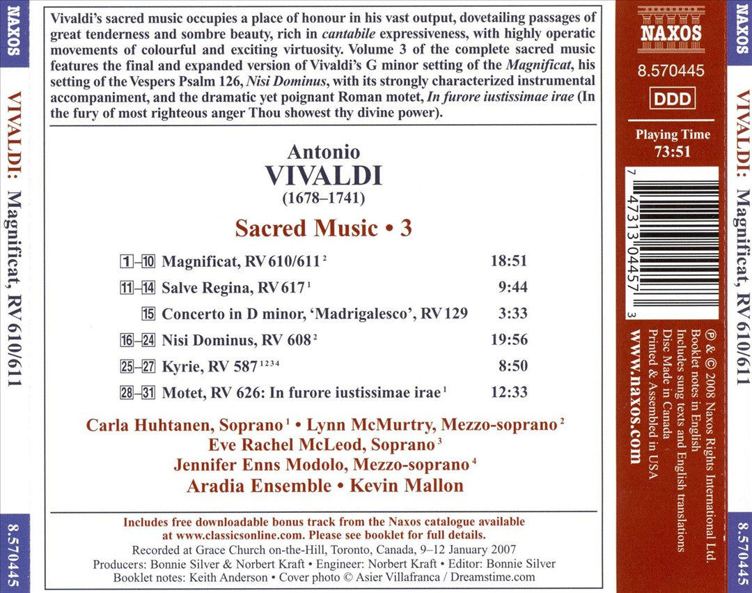 Vivaldi: Sacred Music, Vol. 3 cover art