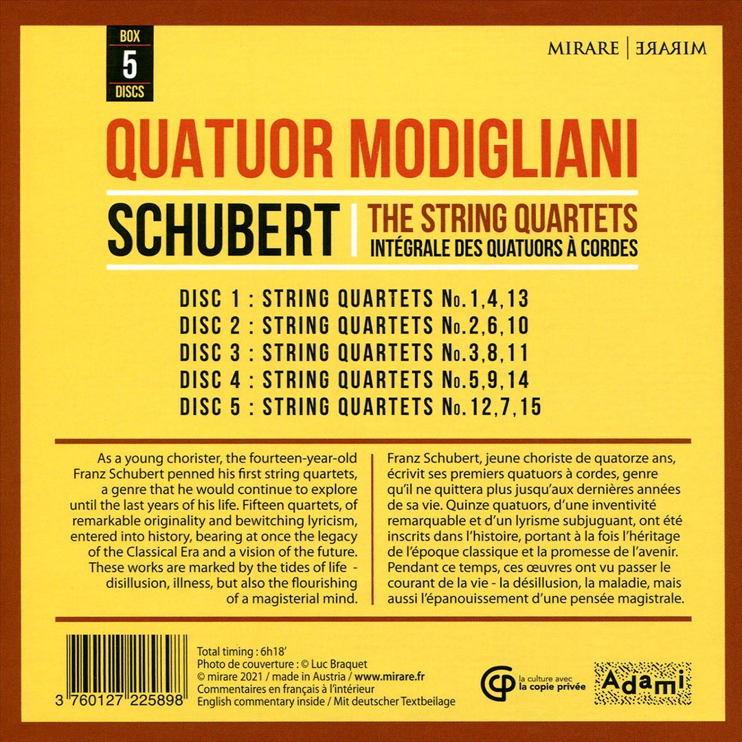 Schubert: The String Quartets cover art