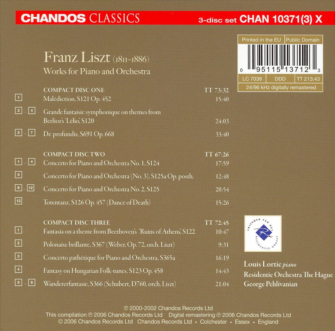 Louis Lortie plays Liszt cover art