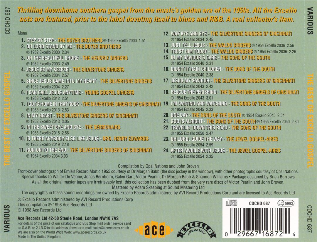 Best Of Excello Gospel cover art