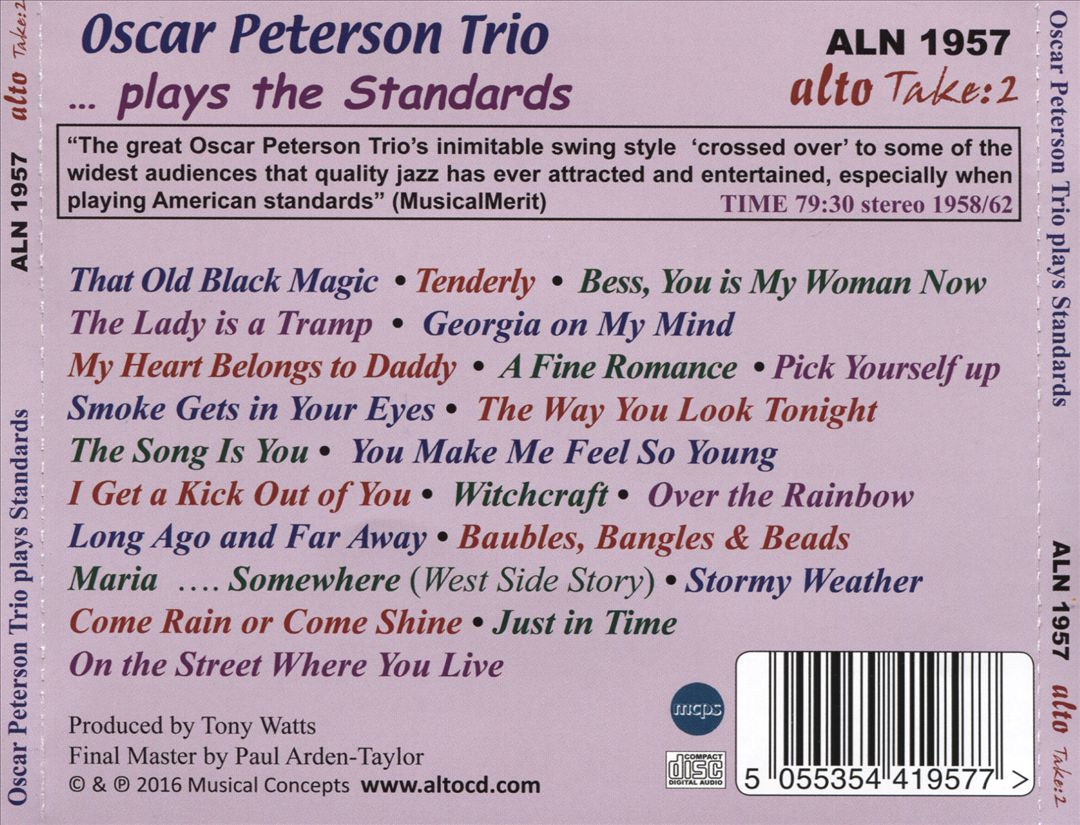 Oscar Peterson Trio Plays the Standards cover art