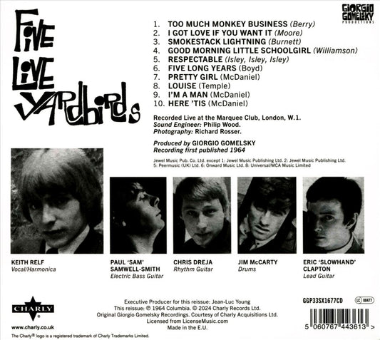 Five Live Yardbirds cover art
