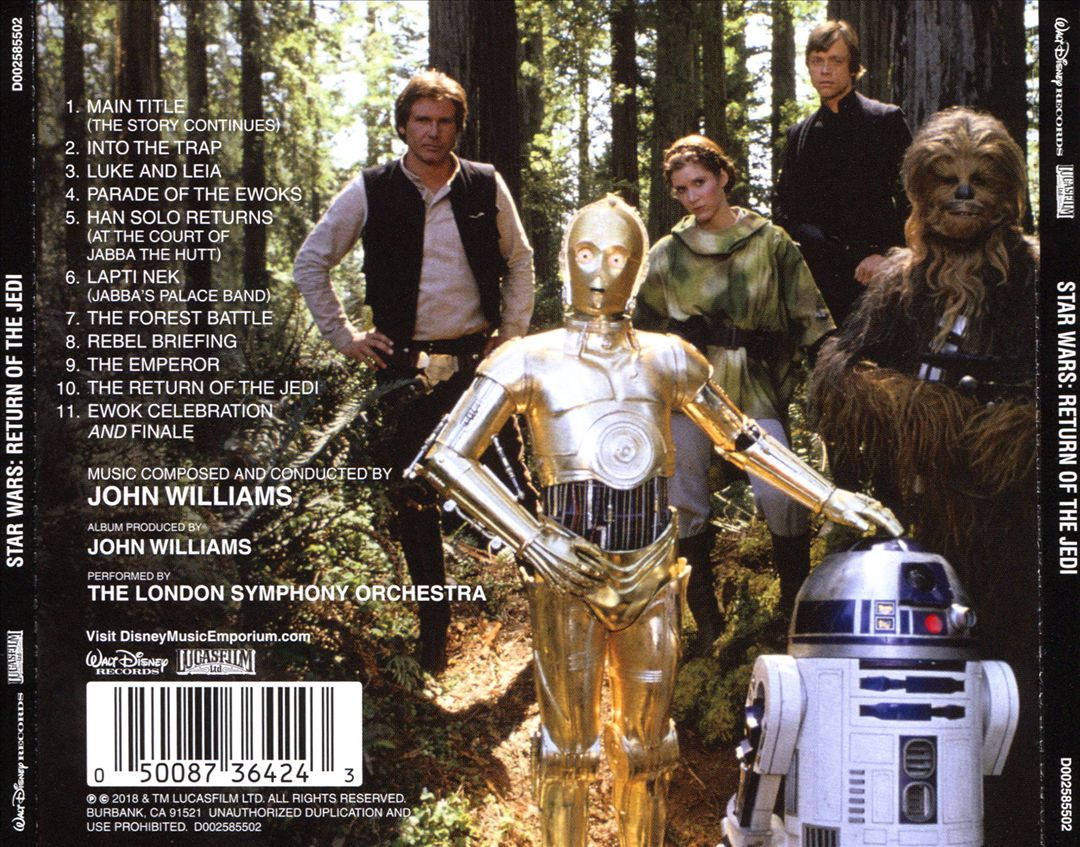 Star Wars Episode VI: Return of the Jedi [Original Motion Picture Soundtrack] cover art