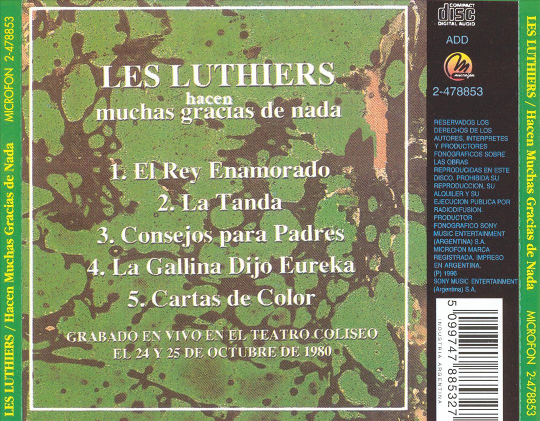 Hacen Muchas Gracias De Nada cover art