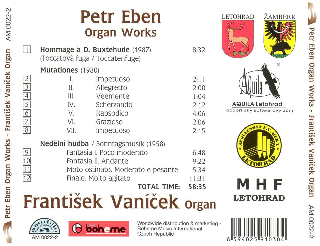 Petr Eben: Organ Works cover art