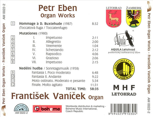 Petr Eben: Organ Works cover art
