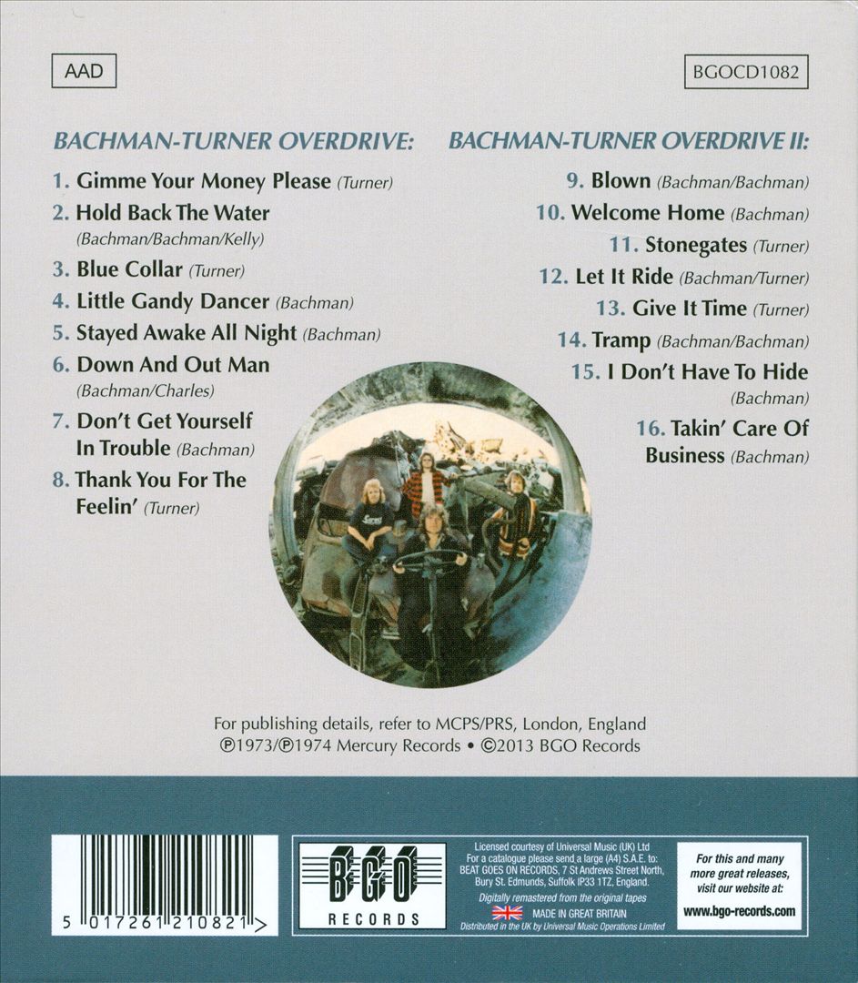 Bachman-Turner Overdrive 1 & 2 [Remastered] cover art