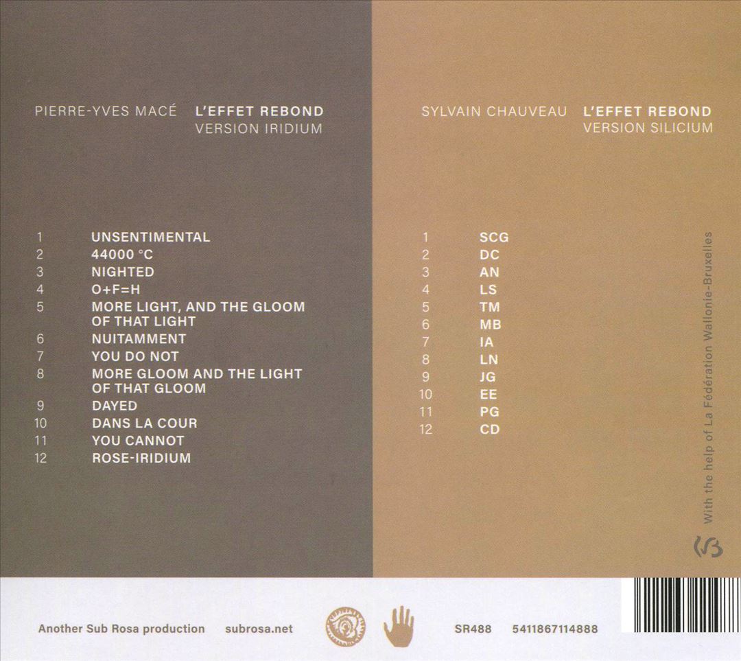 L'Effet Rebond [Version Silicium/Version Iridium] cover art
