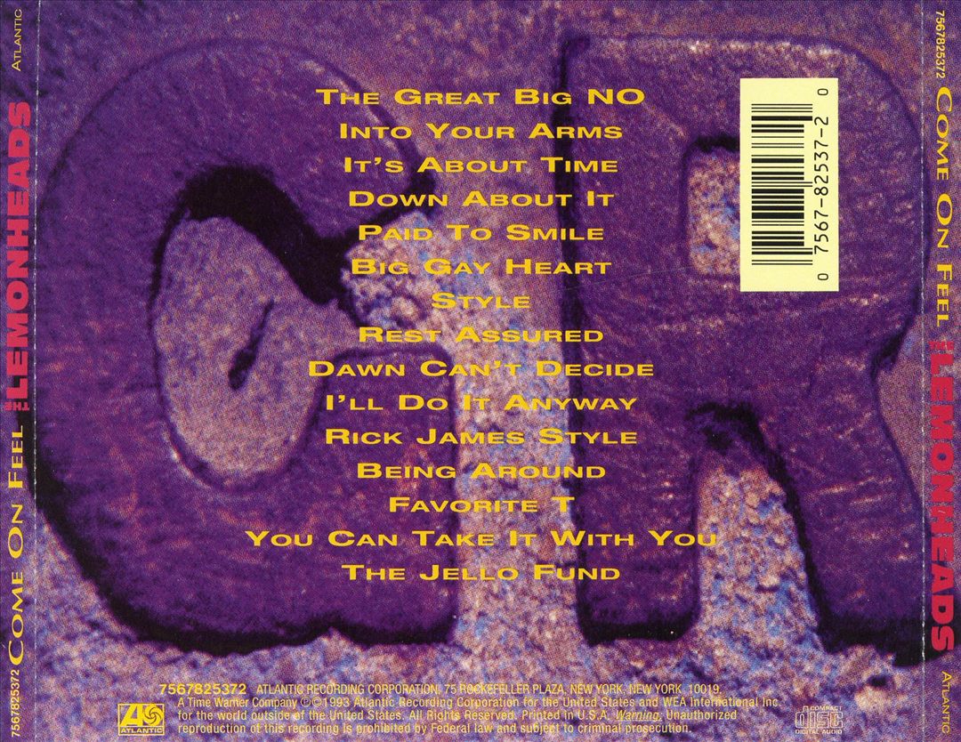 Come on Feel the Lemonheads cover art